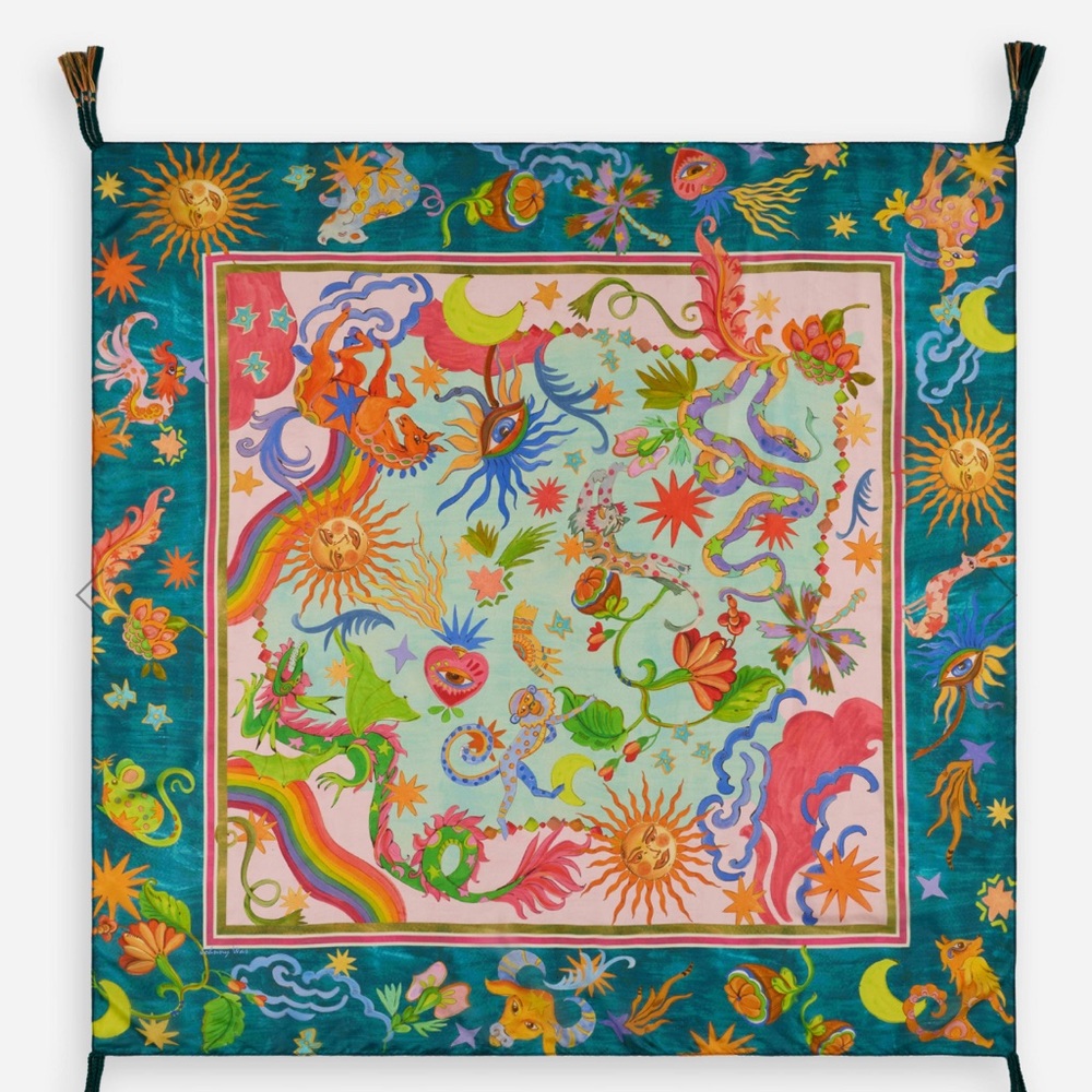 Johnny Was Kayla Silk Scarf